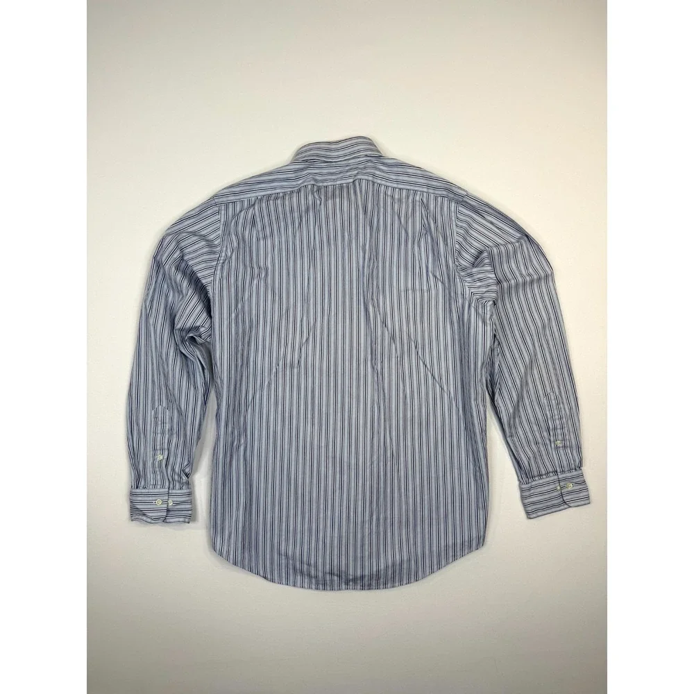 Polo Ralph Lauren Curham Custom Fit Dress Shirt Men 17 Multicolor Striped Formal